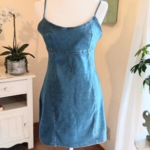 Love Cult Denim Sheath Dress. Coastal Cowgirl. Western.